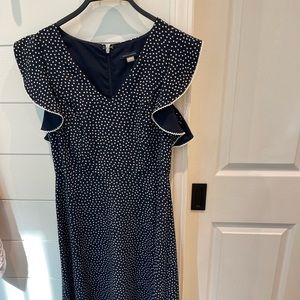 Tommy Hilfiger dress, size 4 ,  navy polka dress. Never been worn